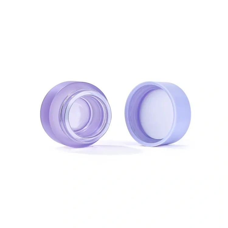 Custom childproof concentrate jar 5ml round glass wax concentrate jar and lid 5g 9g small CR glass jar