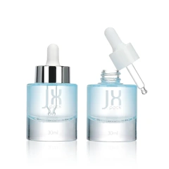 Color 15ml 30ml 60ml cosmetic packaging custom green pink purple blue orange essential oil glass dropper bottle