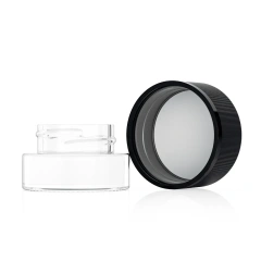 3g 5g 7g 9g round triangle square hexagon clear glass concentrate jar child proof custom logo small glass stash jar container