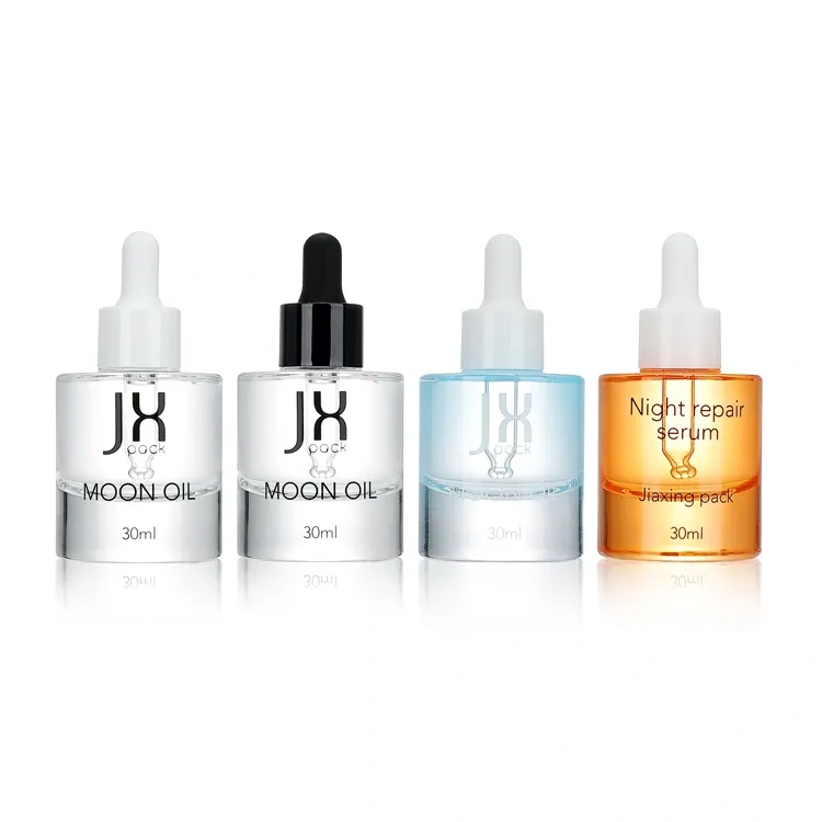 Wholesale cosmetic packaging skin care glass bottle facial serum essential oil dropper bottle