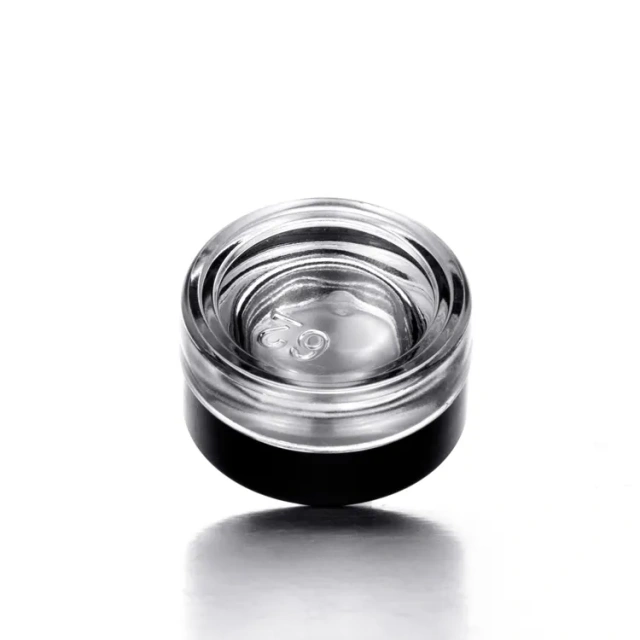 Custom Logo 3ml 5ml 7ml 9ml Cr Round Lid Medicine Concentrate Child Resistant Glass Container Jars Small Glass Jar