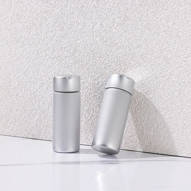 Custom luxury 50ml aluminum metal child resistant jar with screw lid airtight smell proof container bottle for flower packaging