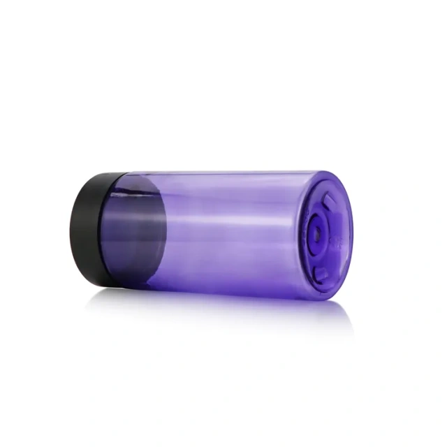 2oz 8oz Clear Childproof Plastic Jar Custom Color Smell Proof Dry Flower Storage Container Empty Plastic Jars