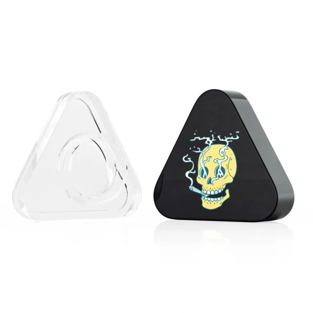 3g 5g 7g 9g round triangle square hexagon clear glass concentrate jar child proof custom logo small glass stash jar container