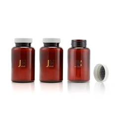 100cc 150cc 175cc 230cc 250cc 300cc 400cc PET plastic bottle wide mouth amber white pill bottles medical with lid