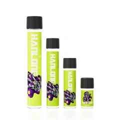 Custom label printing Glass Pre Roll Tube Child Resistant Cone Tube Pre Rolled Pop Top 125mm 116mm Tube with stickers