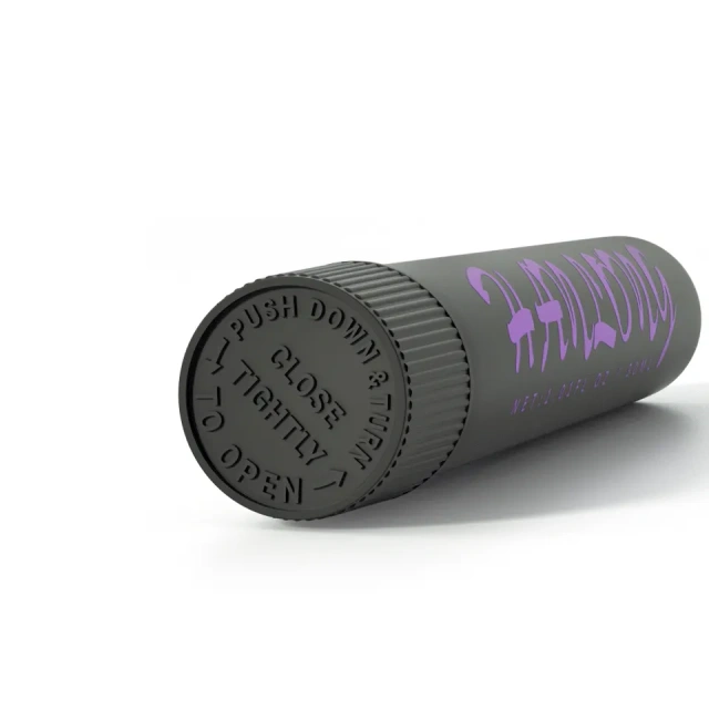 Custom luxury 116mm 120mm 125mm Child Resistant Pre Roll Tube With Label Stickers Clear Glass Pre Roll Tubes Packaging