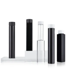 Custom label 115mm 130mm child proof cap plastic bottle flower packaging child resistant plastic tube