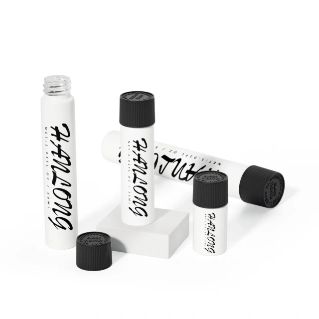 King Size 116mm 120mm 125mm Glass Child Resistant Tube Customized Label Pre Roll Tube Container Packaging