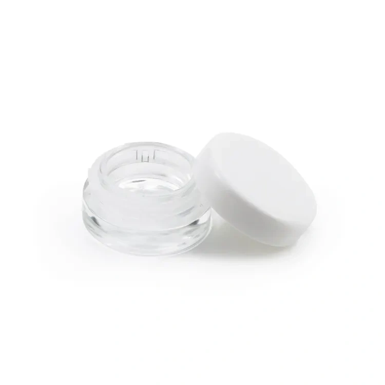 Wholesale 3ml 5ml 7ml 9ml screw cap storage small jar child proof resistant glass cream packaging jar