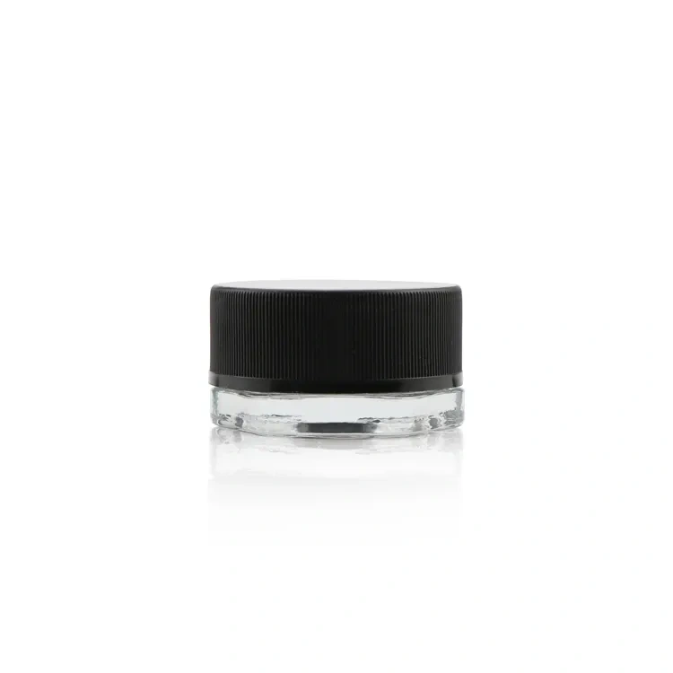 Custom clear hexagon glass jar bulk smell proof food storage small container storage jar glass bottle