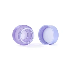 Custom frosted 5ml 9ml cr thick bottom glass concentrate storage container mini jar child resistant wax glass jar