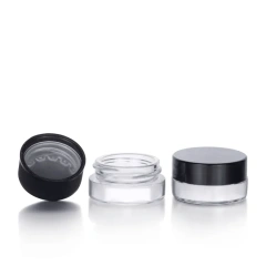 Wholesale 3ml 5ml 7ml 9ml screw cap storage small jar child proof resistant glass cream packaging jar