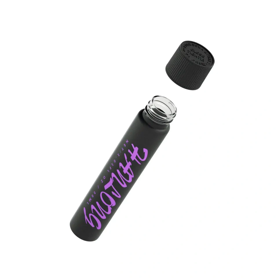 Matte custom logo colour 90mm 125mm glass child resistant packing tube smell proof flower pre glass tube