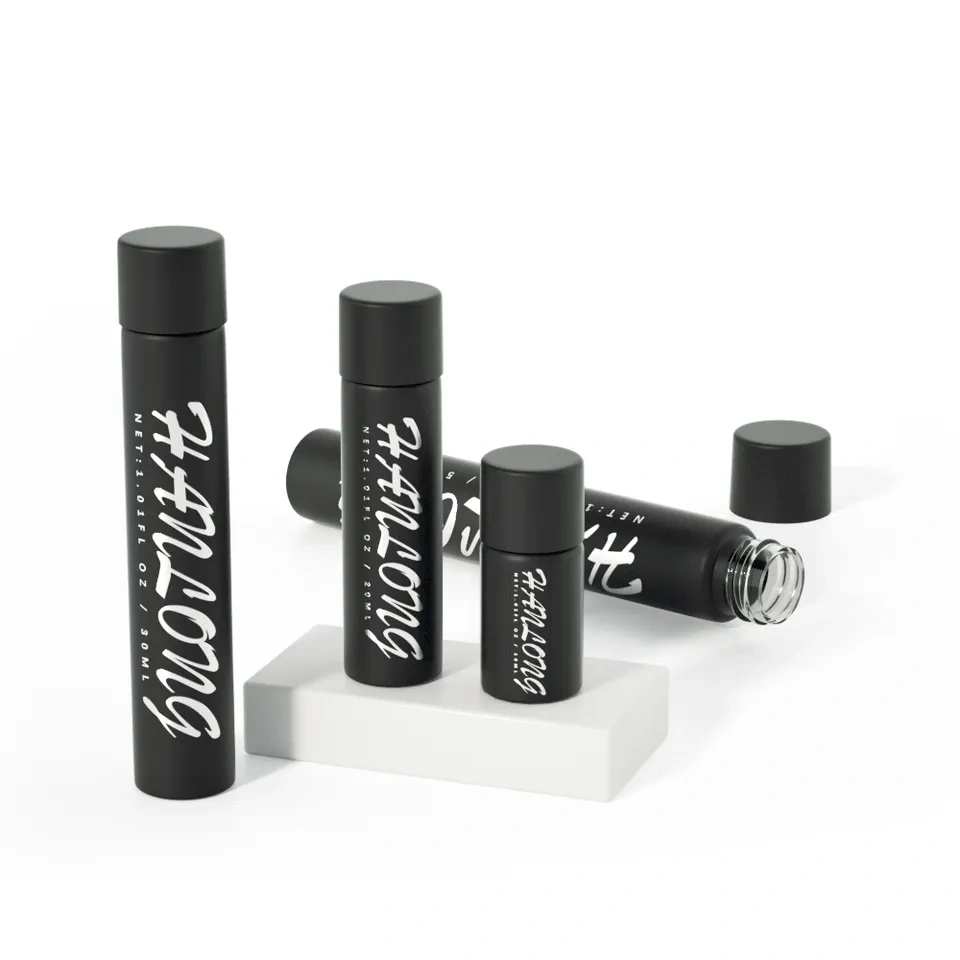 King Size 120mm 125mm Glass Child Proof Tube Customized Label Stickers Pre Tube Container Glass Tube