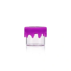 5ml 10ml 50ml mini silicone jar wax glass container concentrate glass jar with silicone lid
