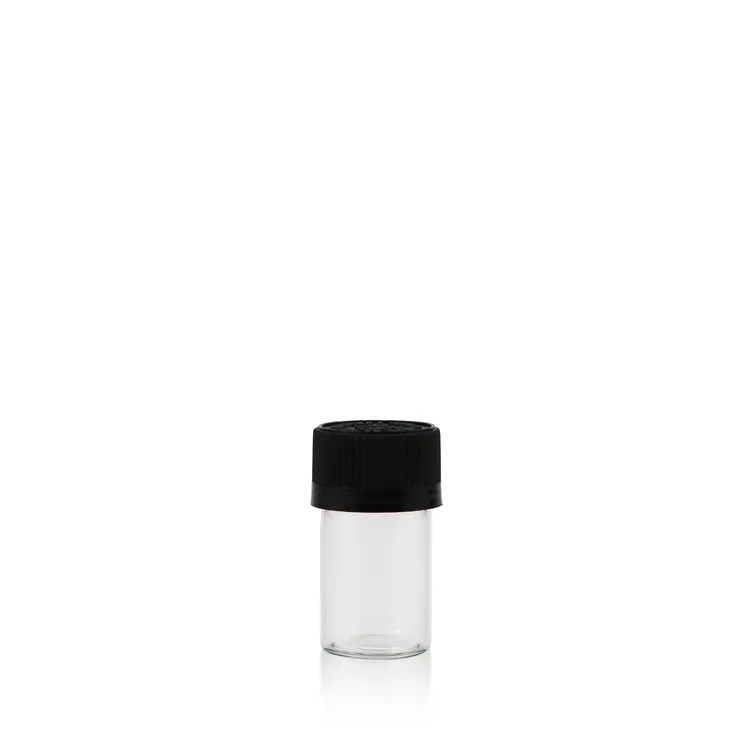 Wholesale 120mm pre glass tube packaging transparent round bottom glass test tube glass Vials with child proof cap