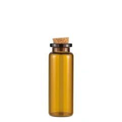 Wholesale medical glass test tube for dried herbs packaging tube labels with cork top