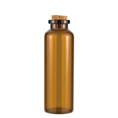 Wholesale medical glass test tube for dried herbs packaging tube labels with cork top