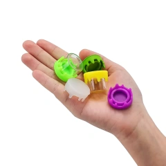 5ml 10ml 50ml 100ml custom logo transparent concentrate jar silicone smell proof jar wax storage glass bottle