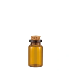 Wholesale medical glass test tube for dried herbs packaging tube labels with cork top