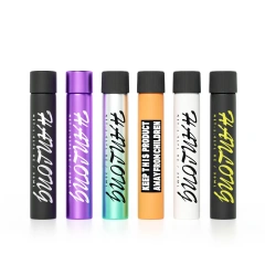 Matte custom logo colour 90mm 125mm glass child resistant packing tube smell proof flower pre glass tube