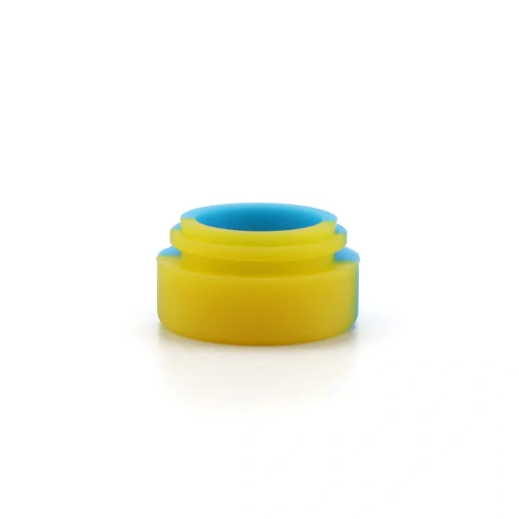 Non-stick child resistant silicone containers oil storage little jar child proof silicon container 3ml 5ml 7ml for concentrate