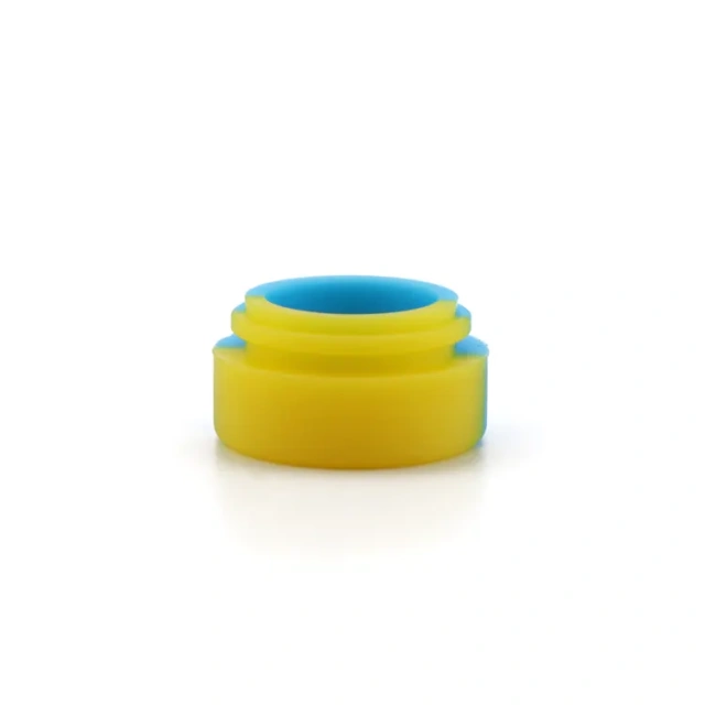 Non-stick child resistant silicone containers oil storage little jar child proof silicon container 3ml 5ml 7ml for concentrate