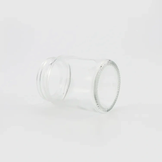 Custom empty candle jar glass with wood lid glass jars packaging child resistant glass jar