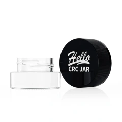 Wholesale High Quality 3ml 5ml 7ml 9ml Smell Proof Small Clear Child Resistant Concentrate Glass Jars With Screw Cap
