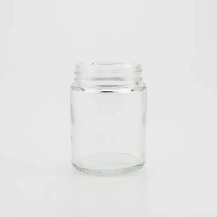 Custom empty candle jar glass with wood lid glass jars packaging child resistant glass jar