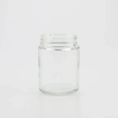 Custom empty candle jar glass with wood lid glass jars packaging child resistant glass jar