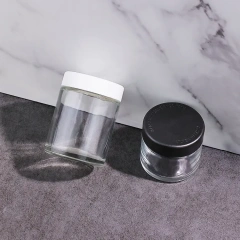 1oz 2oz 3oz 4oz custom printing logo child proof glass jar airtight container glass jar with child resistant cap