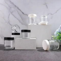 1oz 2oz 3oz 4oz custom printing logo child proof glass jar airtight container glass jar with child resistant cap