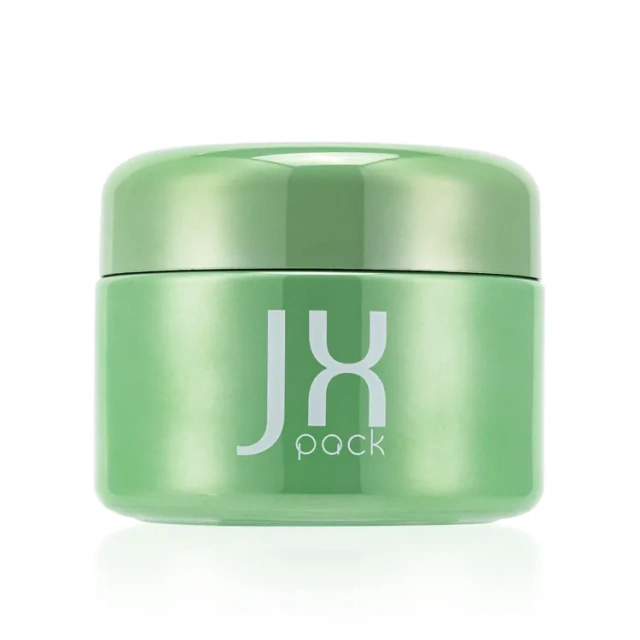 Custom child resistant container airtight food jar smell proof glass jar packaging green glass jar