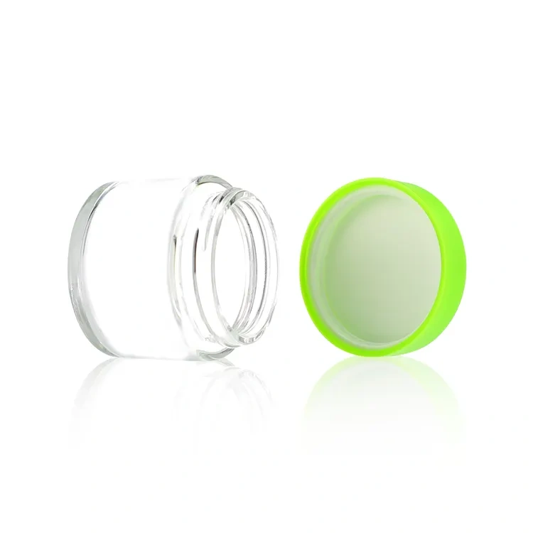 high capacity glass food jar 150 ml child proof 3.5g glass jar child proof baby resistant cap 2.5g 5g flower package container
