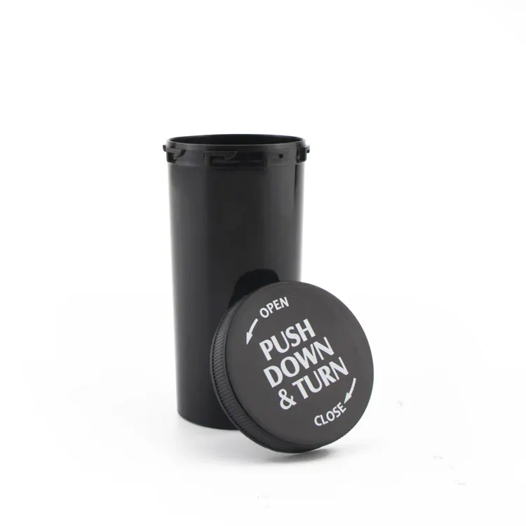 13 19 30 60 90 dram round pop top bottles packaging plastic stash bottle medicine vial for pill