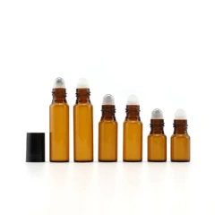 2ml 3ml 5ml 10ml custom stainless steel roller ball essential oil bottle frosted deodorant plastic packaging roll on bottle