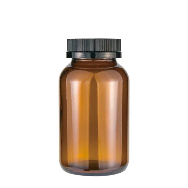 Hot sale child resistant amber glass jar 30g 60g 100g pill jars glass bottle with CRC cap 1 buyer