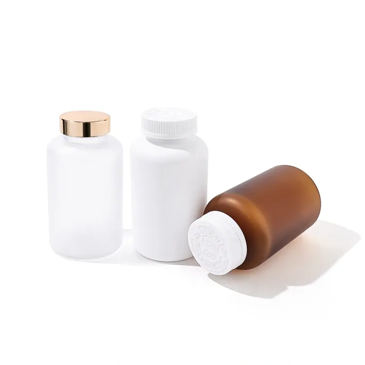 Custom Biodegradable packaging PET Plastic Bottle for pill bottle gummy vitamins Healthcare Supplement container