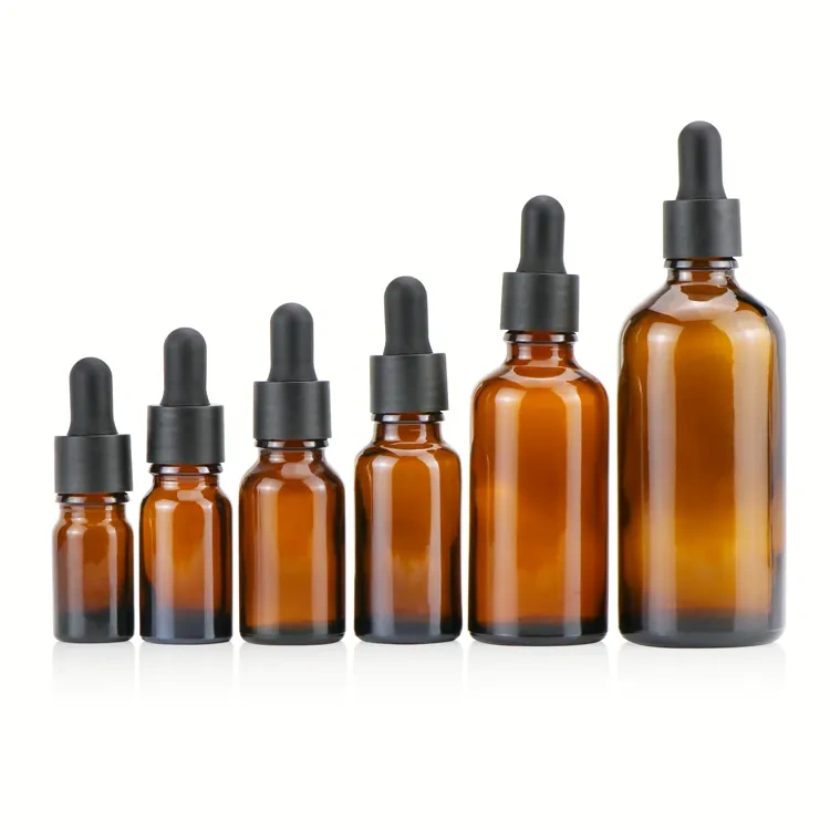 essential oil jar empty dropper bottle luxury oil green essential oil bottle