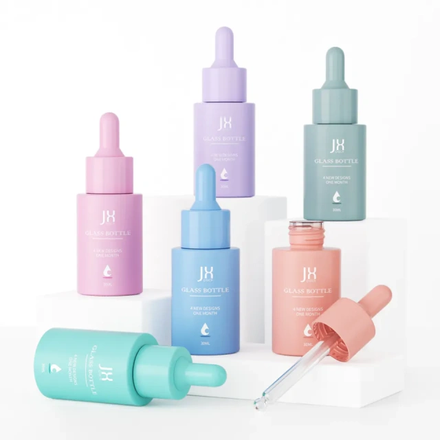 30ml 50ml skin care essence oil bottle dropper bottle child resistant glass jar smell proof custom oil dropper bottle