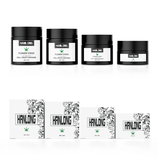 Customized paper can logo exclusive printing brand image instantly jars of weed