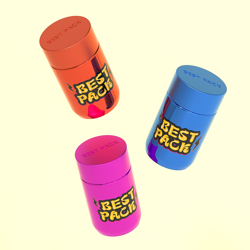 Factory Baby Jeeter Container with 5 Pack Child Proof Glass Bottles Packaging Customization Glass Taller Jar Child Resistant Lid
