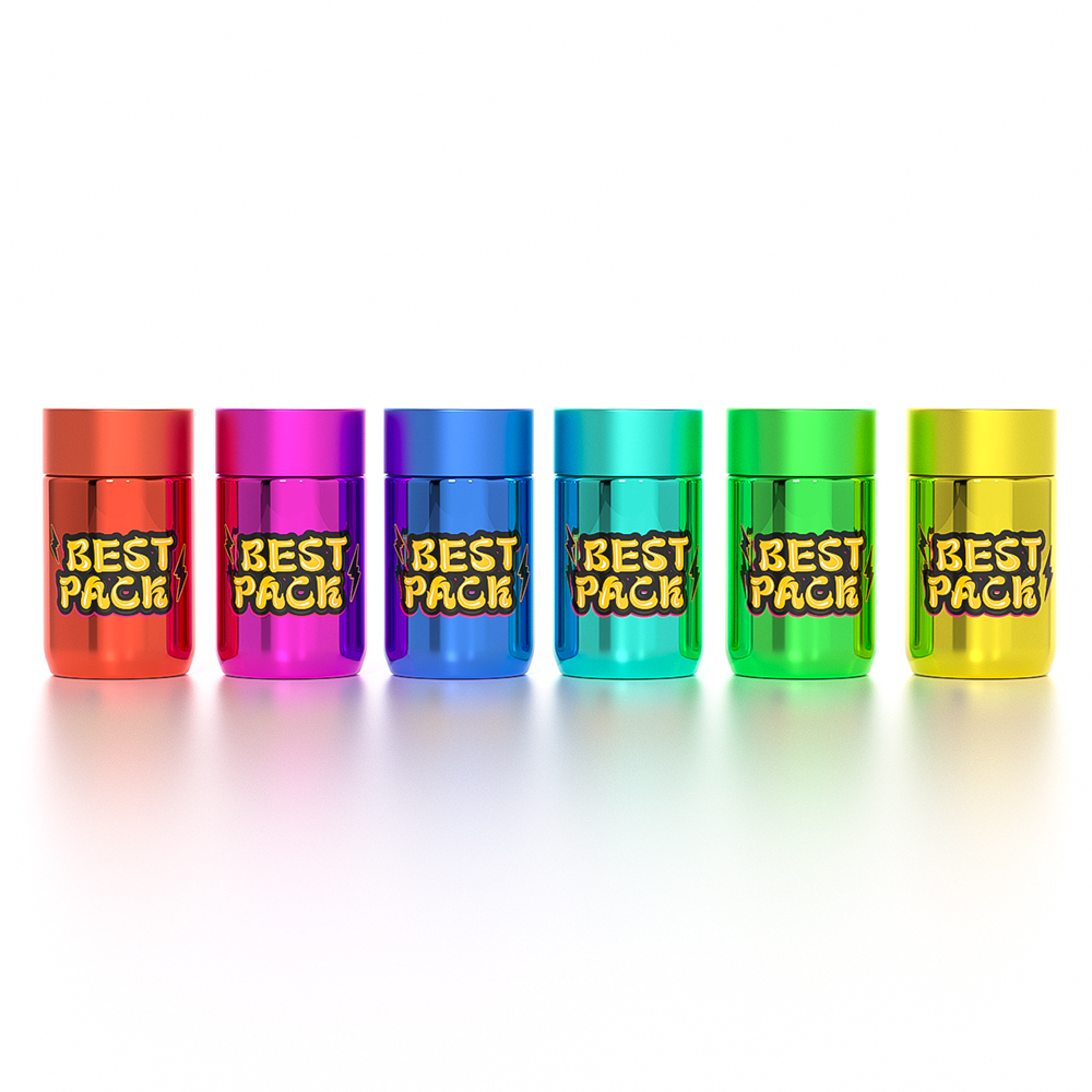 Factory Baby Jeeter Container with 5 Pack Child Proof Glass Bottles Packaging Customization Glass Taller Jar Child Resistant Lid