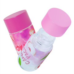 Custom 1g 2.5g 5 Pack Dry Flower Child Resistant Glass Bottle 40ml Airtight Round Flower Storage Childproof Cap Glass Bottle