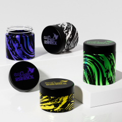 Packaging Flower Jars Child Resistant Thick Wall Cr Glass Jar 3oz Straight Sided Rounded Glass Container for cannabis flower Jar