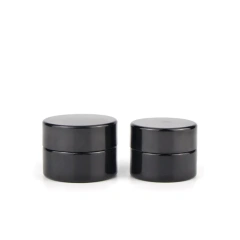Jar cannabis oil round glass canister with lid cbd jar whosesale