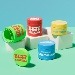 Custom Clear Glass Jar with Childproof Cap cannabis flower jar wholesale glass jars