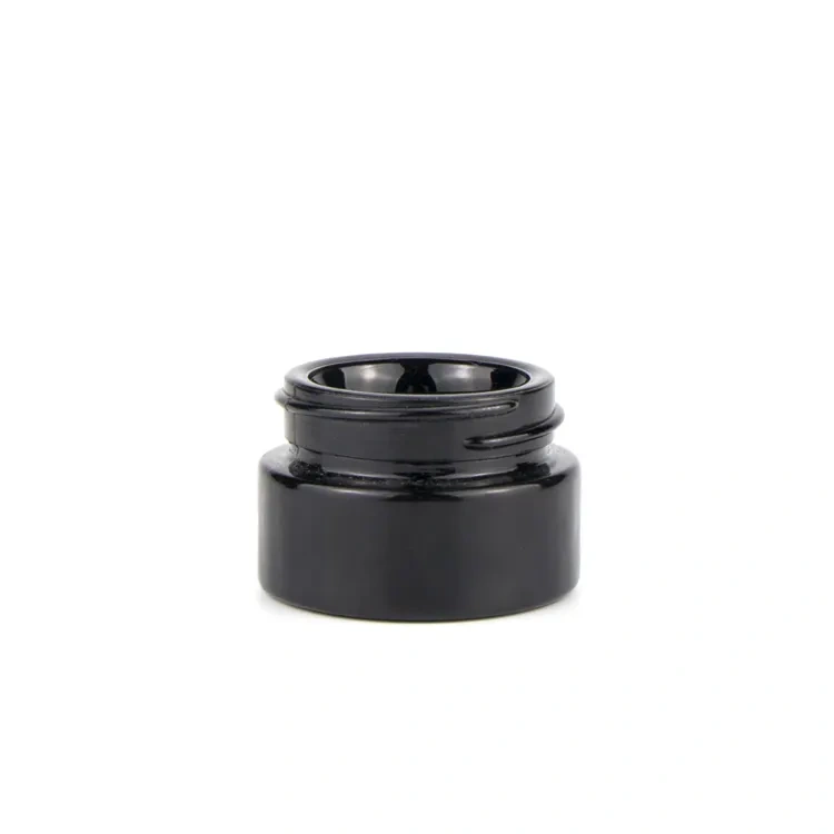 Jar cannabis oil round glass canister with lid cbd jar whosesale